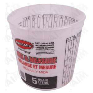 Dynamic  5qt Disposable Mix and Measure Cup Plus Ratios